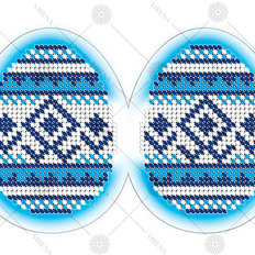 фото: заготовка для вышивки бисером игрушки Яйцо пасхальное