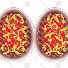фото: заготовка для вышивки бисером игрушки Яйцо пасхальное