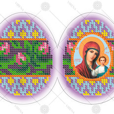 фото: заготовка для вышивки бисером, пасхальное яйцо