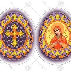 фото: заготовка для вышивки бисером, пасхальное яйцо