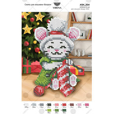 фото: картина, вышитая бисером, Мышка