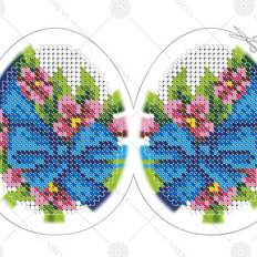 фото: заготовка для вышивки бисером, пасхальное яйцо