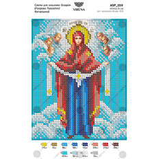 изображение: икона для вышивки бисером БМ Покров Пресвятой Богородицы