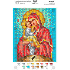 изображение: икона для вышивки бисером БМ Почаевская