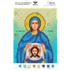 изображение: икона, вышитая бисером, Св. Праведная Вероника изображение: икона, вышитая бисером, Св. Праведная Вероника