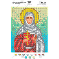 изображение: икона, вышитая бисером, Св. Мца. София изображение: икона, вышитая бисером, Св. Мца. София