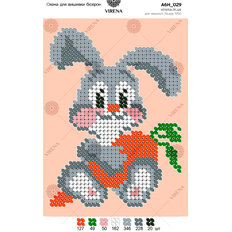 фото: картина, вышитая бисером, Кролик фото: картина, вышитая бисером, Кролик
