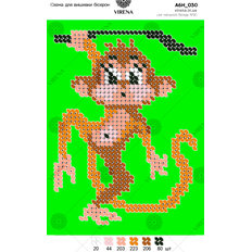 фото: картина, вышитая бисером, Обезьяна фото: картина, вышитая бисером, Обезьяна