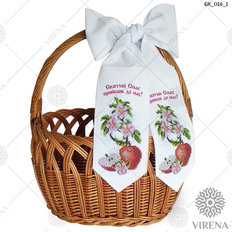 фото: бант на Спас для вышивания бисером, Яблоки