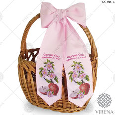 фото: бант на Спас для вышивания бисером, Яблоки