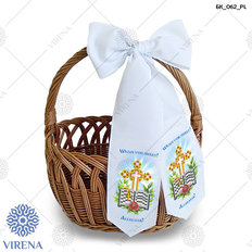 фото: пасхальный бант для вышивания бисером, на польском языке