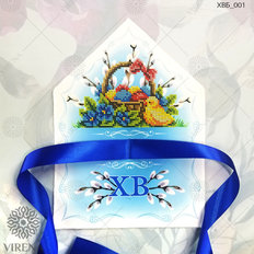 фото: платок на пасхальный букет для вышивки бисером фото: платок на пасхальный букет для вышивки бисером