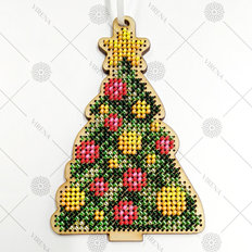 фото: игрушка деревянная новогодняя для вышивки бисером