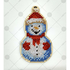 фото: игрушка деревянная новогодняя для вышивки бисером