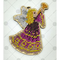 фото: игрушка деревянная новогодняя для вышивки бисером