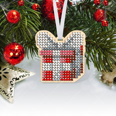 фото: игрушка деревянная новогодняя для вышивки бисером по дереву