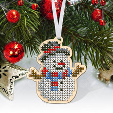 фото: игрушка деревянная новогодняя для вышивки бисером по дереву