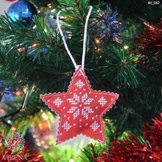 фото: сшитая ёлочная игрушка с вышивкой бисером фото: сшитая ёлочная игрушка с вышивкой бисером