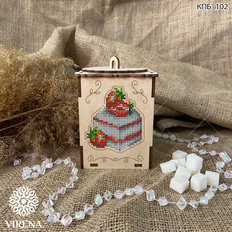 фото: Коробка подарочная с украшением в виде вышивки бисером