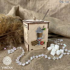 фото: Коробка подарочная с украшением в виде вышивки бисером