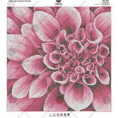 фото: картина, вышитая бисером, Квадрат Цветок