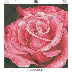 фото: картина, вышитая бисером, Квадрат Роза