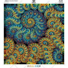 фото: картина, вышитая бисером, Квадрат Узоры