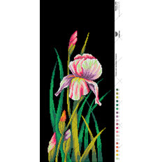 фото: картина, вышитая бисером, Ирис