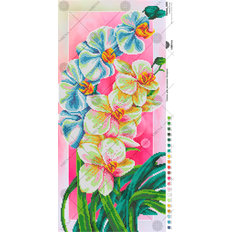 фото: картина, вышитая бисером, Панно Орхидеи