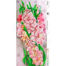 фото: картина, вышитая бисером, Панно Гладиолусы