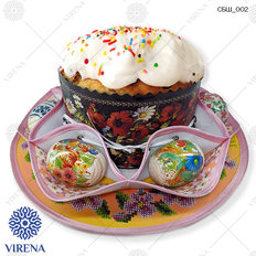 фото: схема для вышивки бисером Пасхальная салфетка