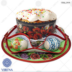 фото: схема для вышивки бисером Пасхальная салфетка