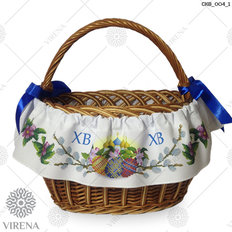 фото: пасхальная лента вокруг корзины для вышивания бисером, Пасхальные яйца