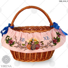 фото: пасхальная лента вокруг корзины для вышивания бисером, Пасхальные яйца