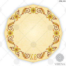 фото: схема для вышивки бисером Пасхальная салфетка