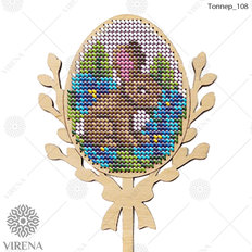 фото: топпер пасхальный для вышивки бисером по дереву