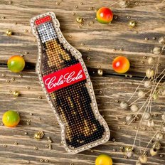 фото: бутылка для вышивки бисером, Coca Cola