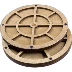 фото: деревянный органайзер для бисера многоярусный с прозрачной крышкой