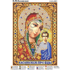 Схема для вышивки бисером иконы Б.М. Казанская