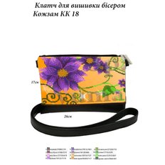 фото: сшитый клатч для вышивки бисером, Цветы