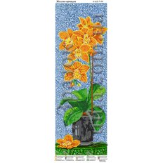 Схема для вышивки бисером панно Желтая орхидея