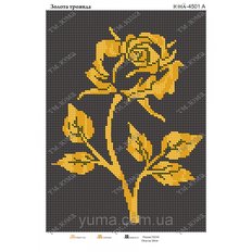 Схема для вышивки бисером Золотая роза