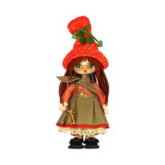 фото: сшитая текстильная кукла Девочка. Дания